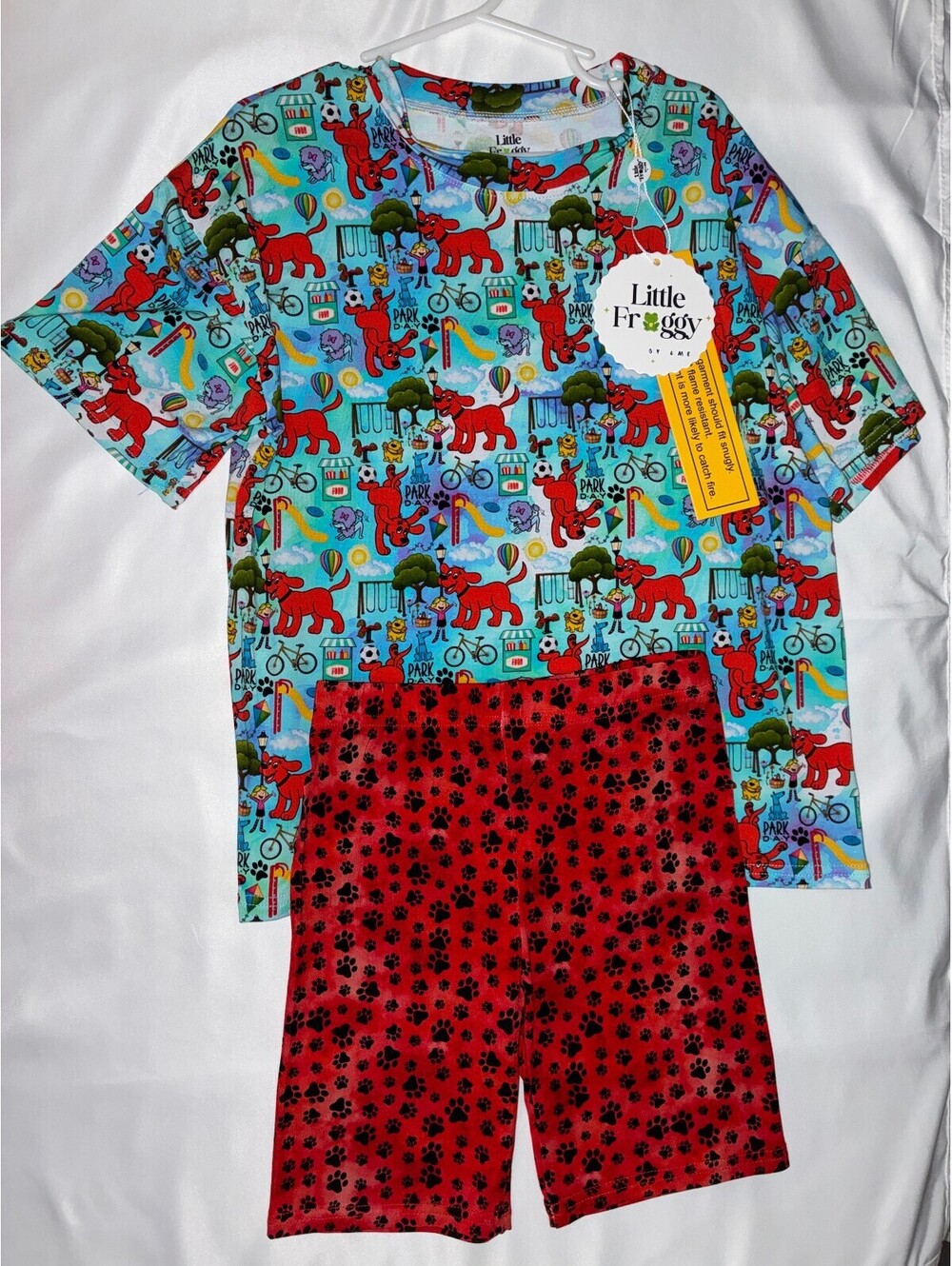 &mebamboo Clifford the Big Red Dog Daywear Set 5/6 NWT